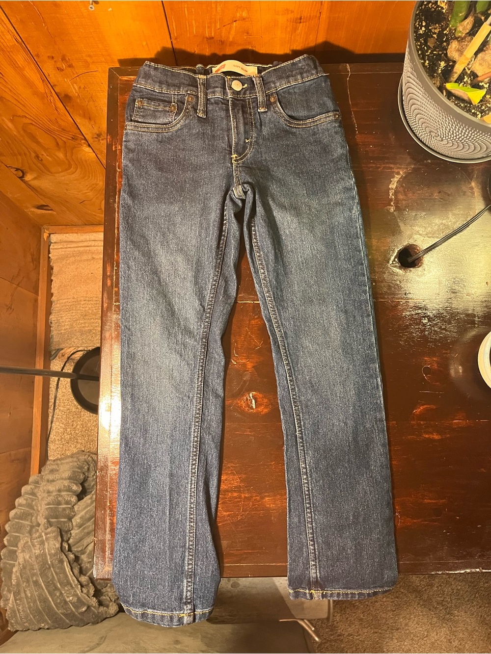 Girls Levi's 511 Jeans - Dark Blue Size 10 Regular 25X26